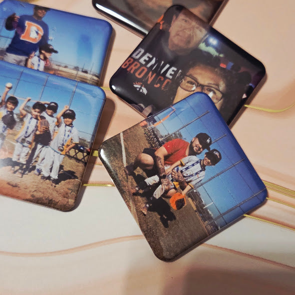 2"x2" Custom Square Photo Magnets